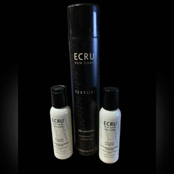 ECRU TEXTURE DRY SHAMPOO + 2 TRAVEL SIZE SHAMPOOS - Picture 2 of 2